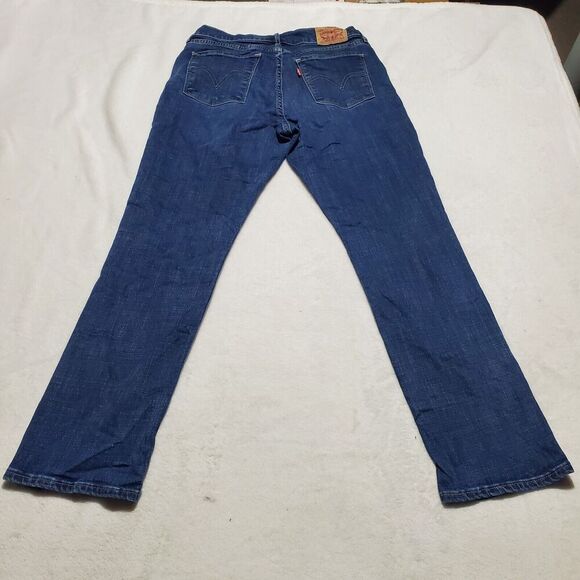 Levi's Classic Straight Womens Tag Size 6 (28x28) Denim Blue Jeans Stretch - Picture 2 of 12
